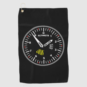 Serviette De Golf Altimetr Pilote Aviation Geek