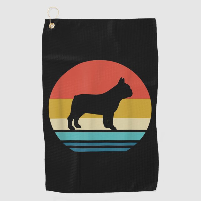 Serviette De Golf Amateurs de Bulldog | Chien à chien de taureau fra (Devant)