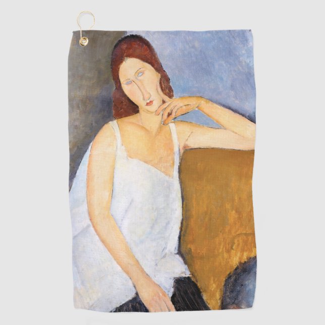 Serviette De Golf Amedeo Modigliani - Jeanne Hebuterne (Devant)