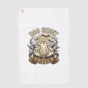 Serviette De Golf Amoureux de la feuille Halloween fantômes chauves-
