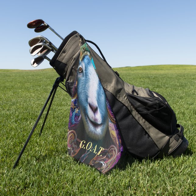 Serviette De Golf Amusant moderne plus grand de tous les temps Chèvr (Vert)
