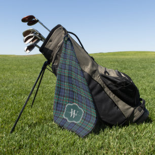 Serviette De Golf Ancien Clan Écossais Colquhoun Tartan Monogrammé