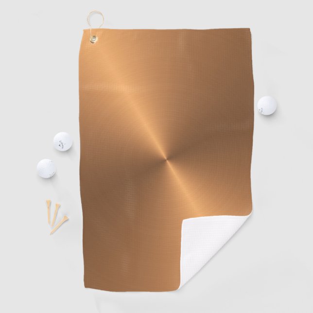 Serviette De Golf Angle de brillance en cuivre (En situation)