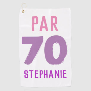 Serviette De Golf Anniversaire Golfer Funny 70e heureux Par Pour ell