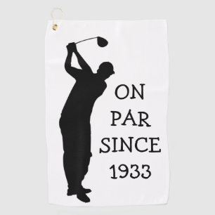 Serviette De Golf Anniversaire Golfer Funny 90e heureux Papa Par Hum