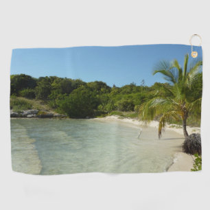 Serviette De Golf Antiguan Beach Beautiful Tropical Landscape