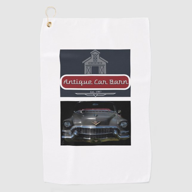 Serviette De Golf Antique Car Barn - Golf Towel - '55 Caddy (Devant)