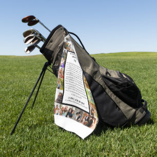 Serviette De Golf appréciation de papa   Fête des pères 22 Collage p