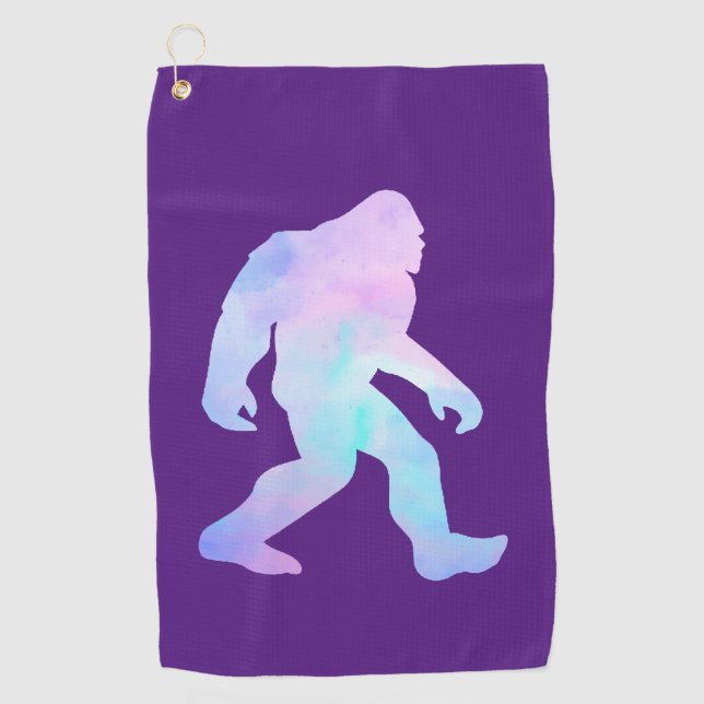 Serviette De Golf Aquarelle Bigfoot (Devant)