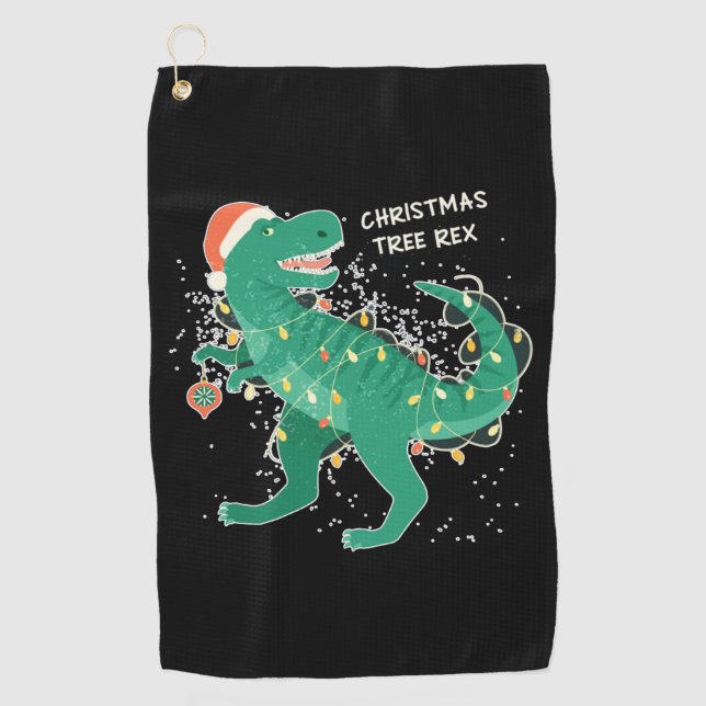 Serviette De Golf Arbre de Noël-Rex (Devant)