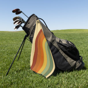 Serviette De Golf Arc en arc-en-ciel Super à couche rétro muté