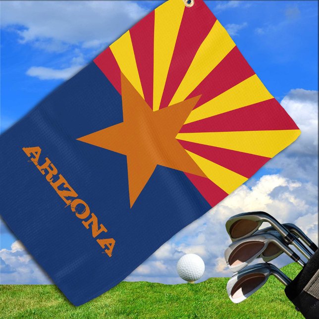 Serviette De Golf Arizona Drapeau & Arizona État États-Unis fans de  (Créateur téléchargé)
