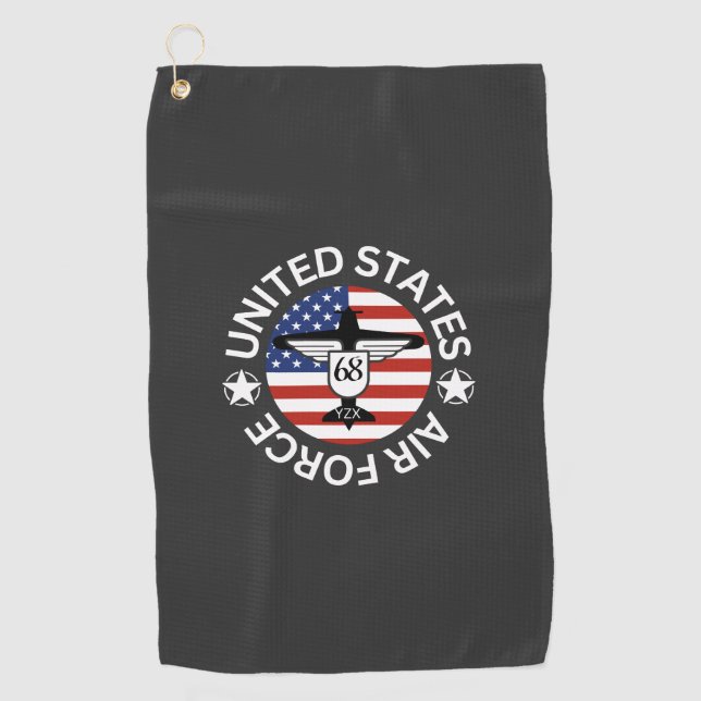 Serviette De Golf armée de l'air américaine (Devant)