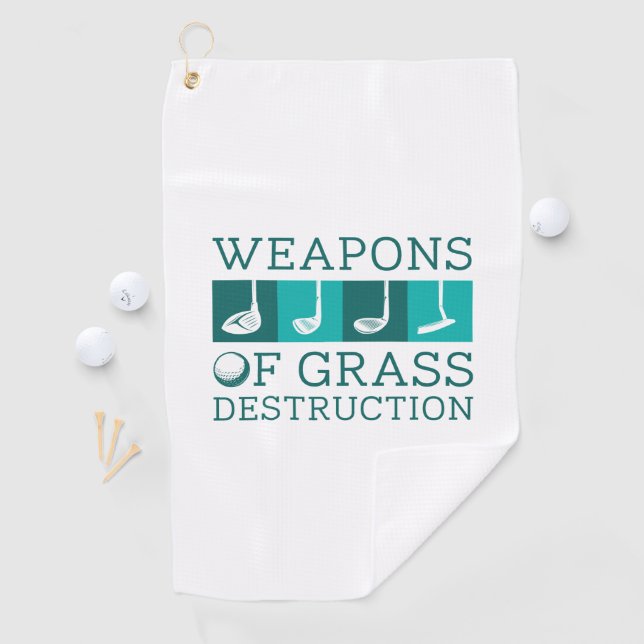 Serviette De Golf Armes De Destruction Grasse (En situation)