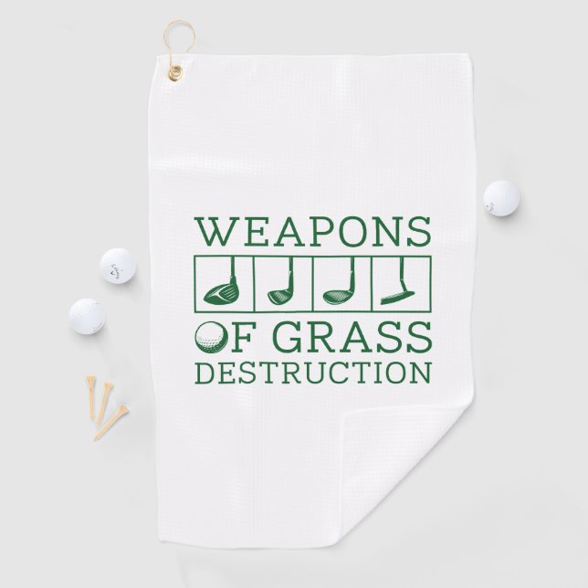 Serviette De Golf Armes De Destruction Grasse (En situation)