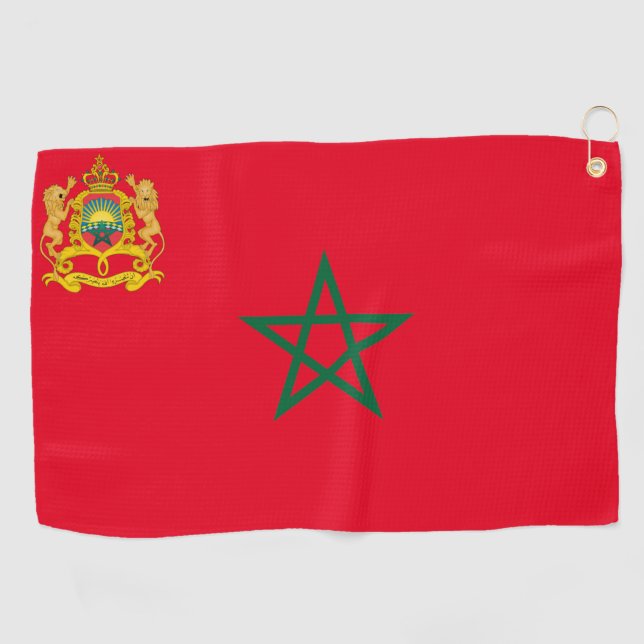 Serviette De Golf Armoiries du Maroc  (Horizontal)