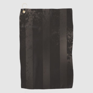 Serviette De Golf Arrière - plan brun rayé Steampunk