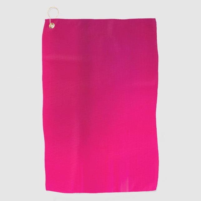 Serviette De Golf Arrière - plan de dégradé rose chaud (Devant)