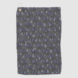 Serviette De Golf Arrosage sur métal gris bleu