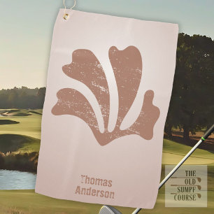 Serviette De Golf Art abstrait algues brunes, kelp