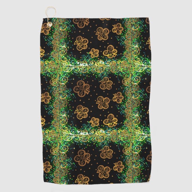 Serviette De Golf Art de la Saint-Patrick (Devant)