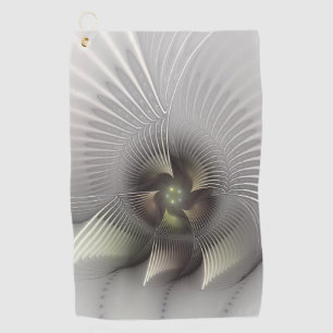 Serviette De Golf Art fractal Abstrait moderne en 3D