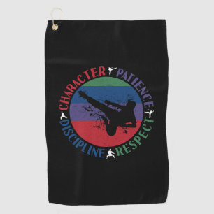 Serviette De Golf Arts Martiaux - Valeurs Fondamentales du Karaté