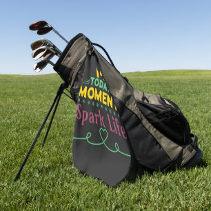 Serviette De Golf Aujourd'hui Moment, la vie étincelante