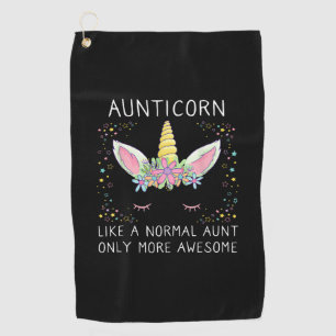 Serviette De Golf Aunticorne comme une tante normale seulement plus 