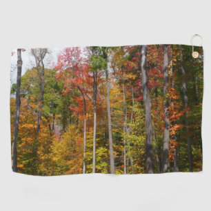 Serviette De Golf Automne dans la forêt Colorée Photographie d'autom