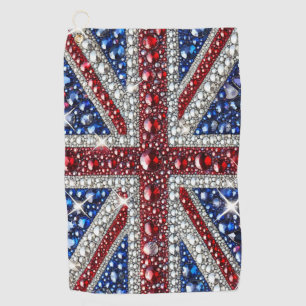 Serviette de golf aux couleurs britanniques