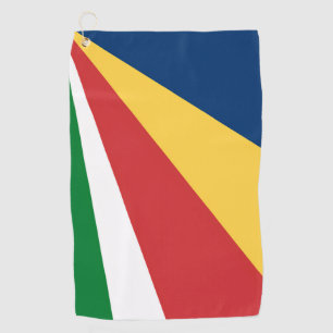Serviette de golf aux couleurs des Seychelles