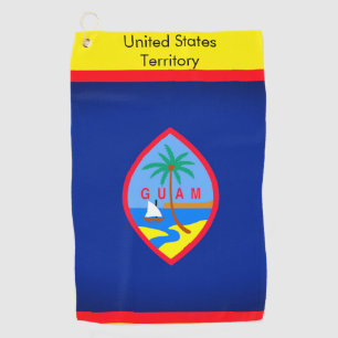 Serviette de golf avec drapeau de Guam