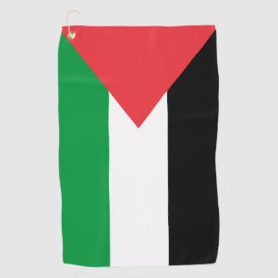 Serviette de golf avec drapeau de la Palestine