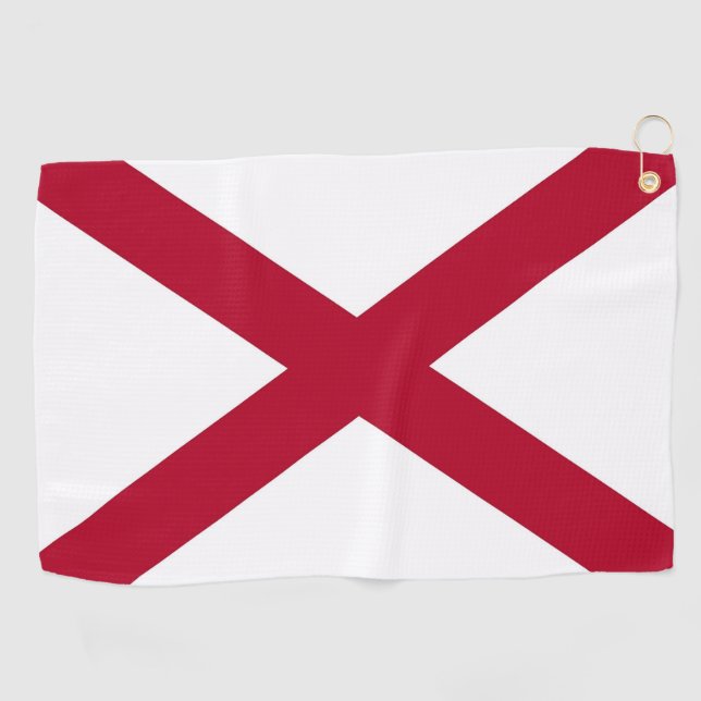 Serviette de golf avec drapeau de l'Alabama, États (Horizontal)