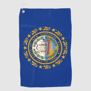Serviette de golf avec drapeau du New Hampshire