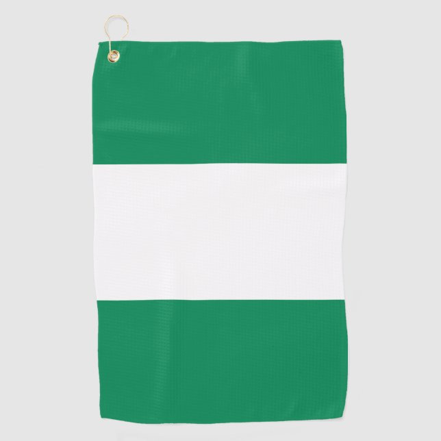 Serviette de golf avec drapeau du Nigeria (Devant)