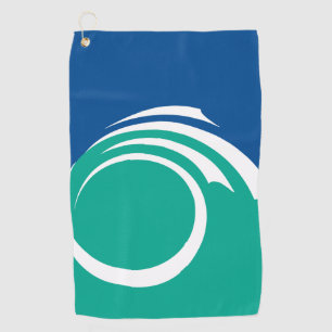 Serviette de golf avec le drapeau d'Ottawa, Canada