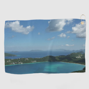 Serviette De Golf Baie de Magens, scene de l'île St Thomas Beautiful