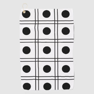 Serviette De Golf Bandes de points Polka