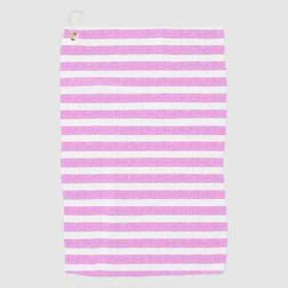 Serviette De Golf Bandes géométriques violettes claires