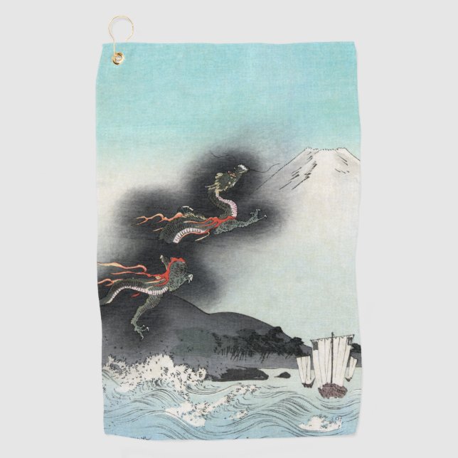 Serviette De Golf Bataille dans la mer de la fureur du dragon pour l (Devant)