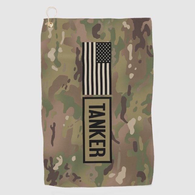Serviette De Golf Bateau-citerne (camouflage) (Devant)