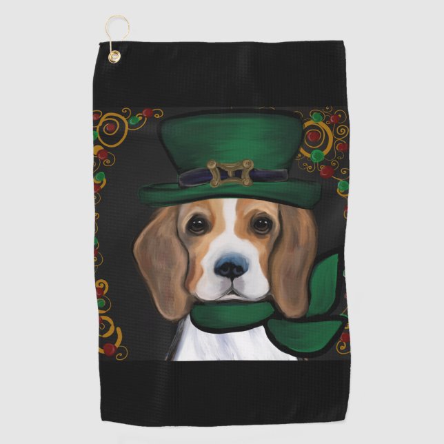 Serviette De Golf Beagle (Devant)