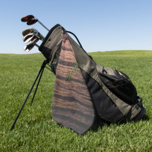 Serviette De Golf beau vieux bois