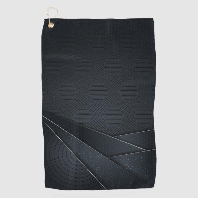 Serviette de golf - Beauté noire (Devant)