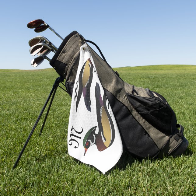 Serviette De Golf Beautiful Duck (Vert)