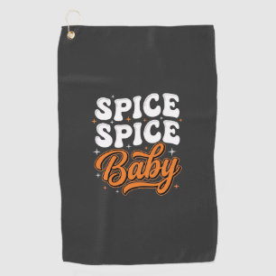 Serviette De Golf Bébé Spice Spice Halloween Typographie Rétro Desig