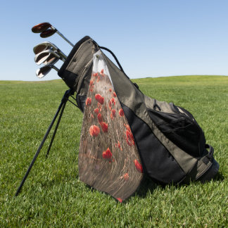 Serviette De Golf belles fleurs de coquelicot