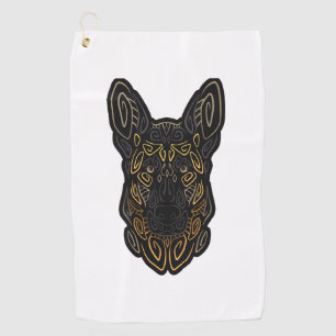 Serviette De Golf berger allemand design berger allemand cadeaux ber